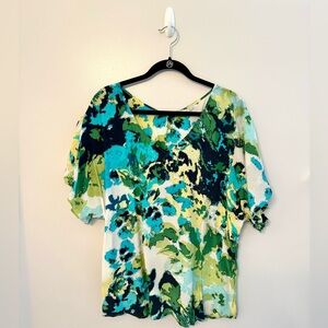 Halogen Women’s Dolman Sleeve Silk Blend Blouse - Size XL